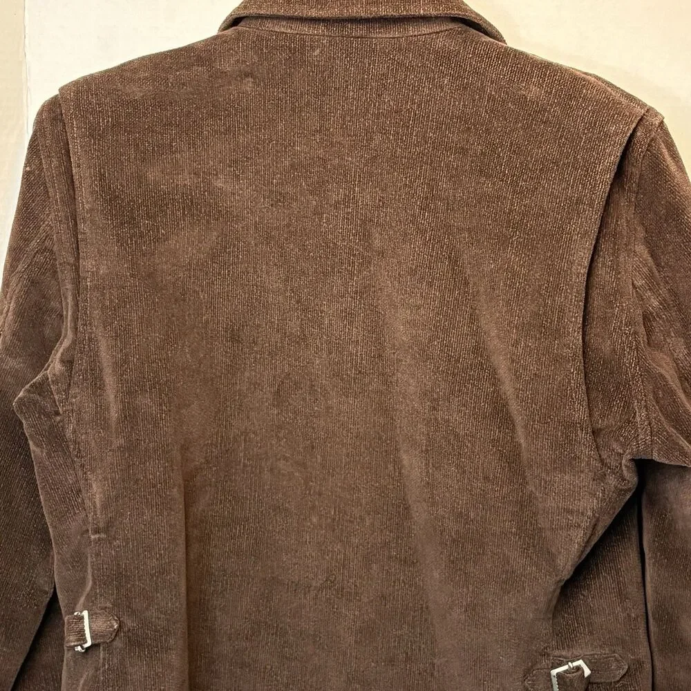 Vintage Polo Jeans Co Ralph Lauren Women’s Corduroy Blazer Size 10 Old Money 90s - Picture 5 of 11